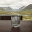 6 Pieces Unique Ribbed Glasses 350ml High Quality Drinking Glass Set Tumblers