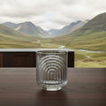 6 Pieces Unique Ribbed Glasses 350ml High Quality Drinking Glass Set Tumblers