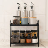 2 Tier Kitchen Storage Rack Kitchen accessories Shelf Risers