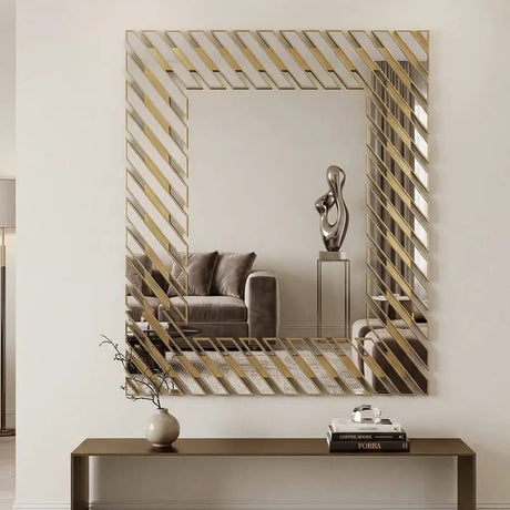 Linear Design Decorative Wall Mirror Mirror Mirrors