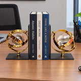Gold Globe Bookends Bookends