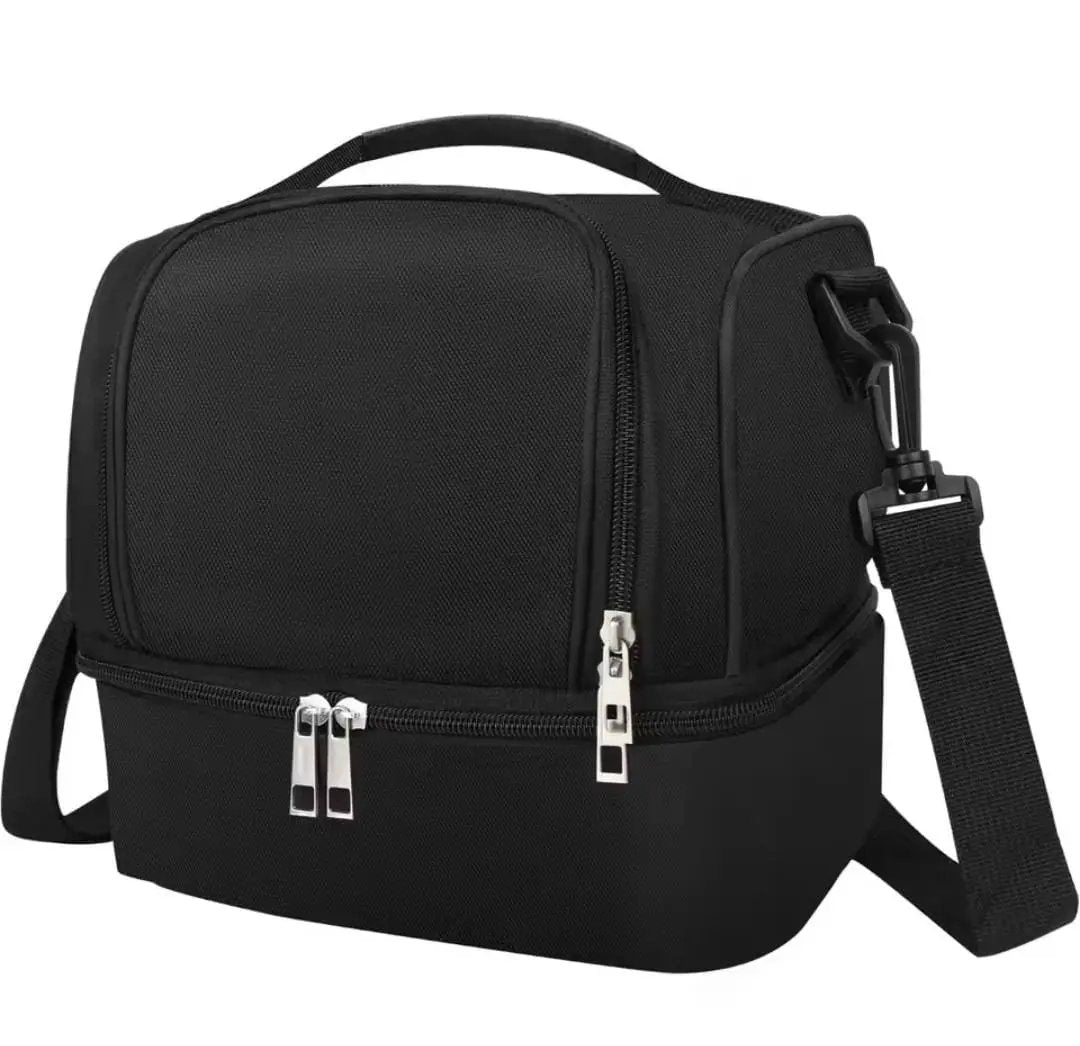 Insulated Dual Compartments Lunch Bag Bags & Accessories Lunch Bags