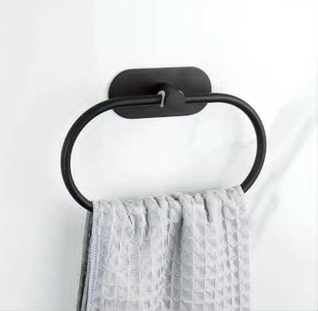 Self Adhesive Towel Ring Holder – Wall Mounted Bathroom and Kitchen Organizer