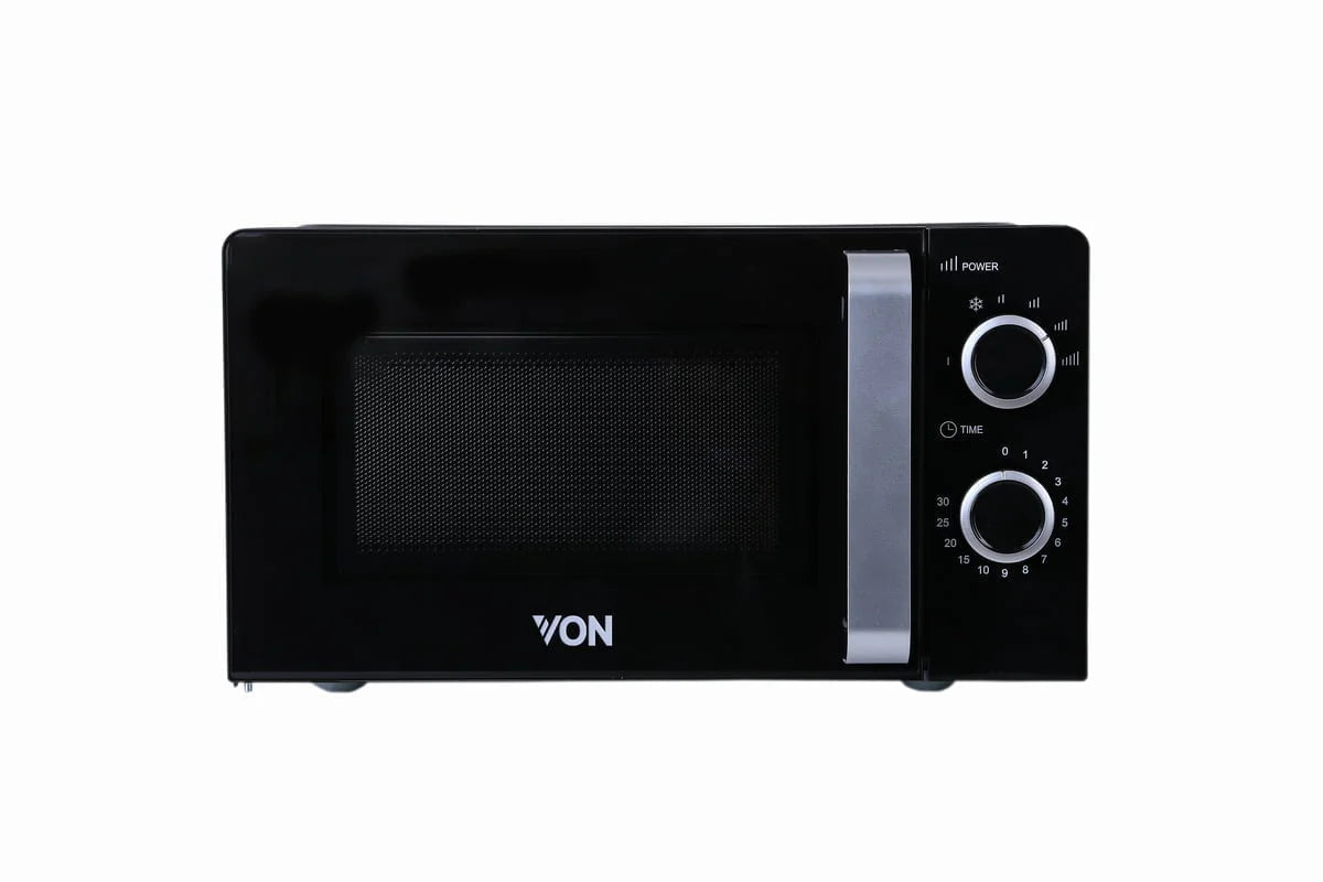 Von Solo Microwave 20L Manual Control, 6 Power Levels, VAMS-20MGX (12-Month Warranty)