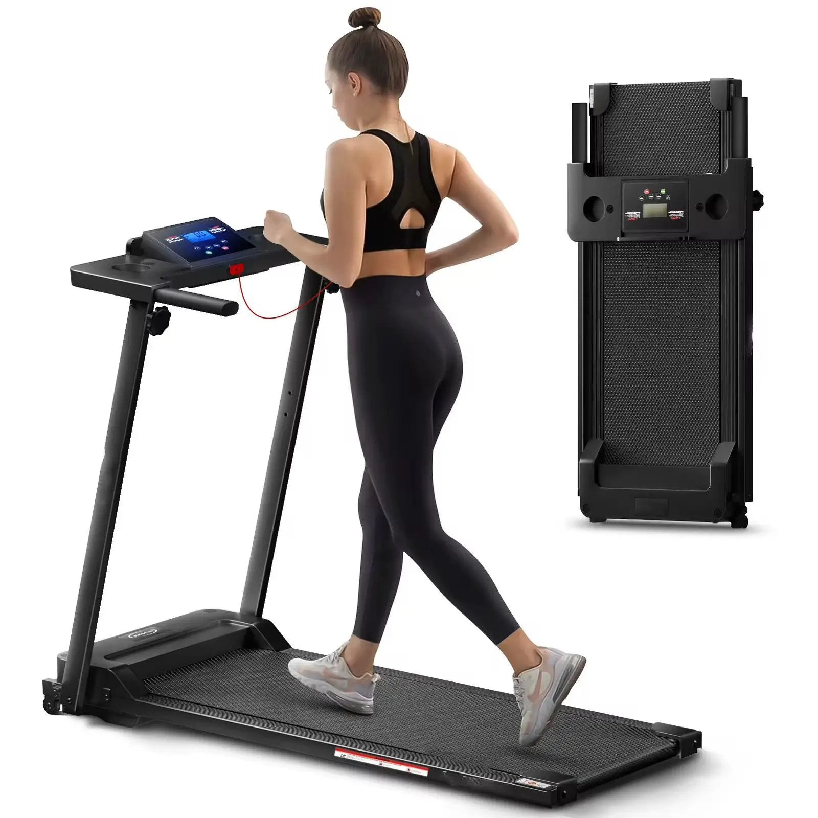 Foldable Walking Pad / Treadmill with Bluetooth & Manual Incline Treadmills