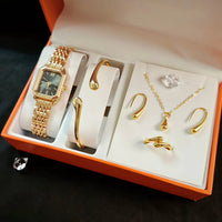Ladies Gold Watch & Jewellery Gift Set Gift set Jewelry Sets
