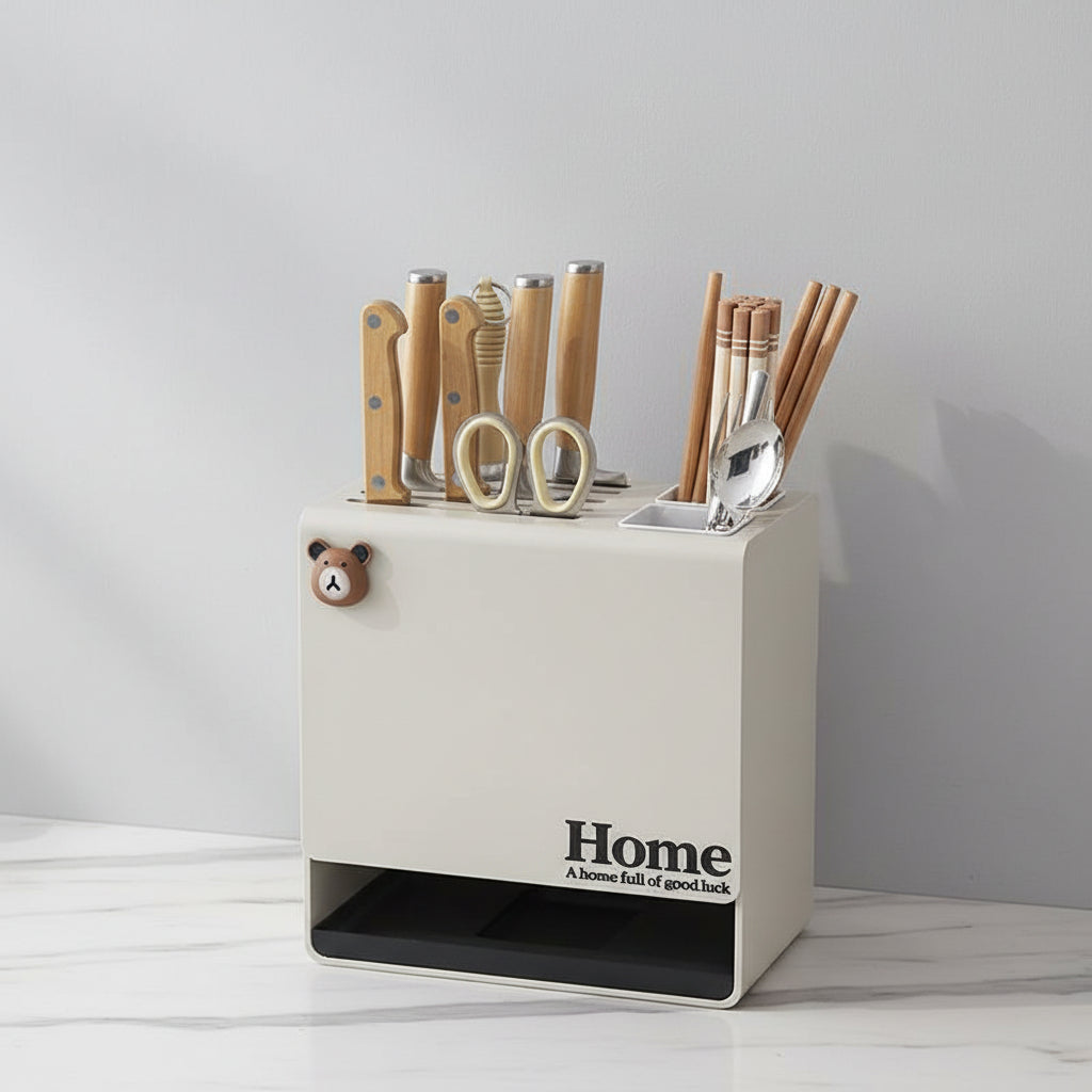Wall-Mounted Knife Rack & Chopstick Holder Knife rack Kitchen Utensil Racks