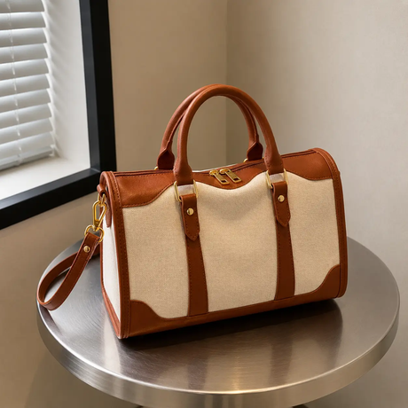 Waterproof Travel Duffle Bag Vintage PU Leather For Weekend Hand Bag Duffel Bags