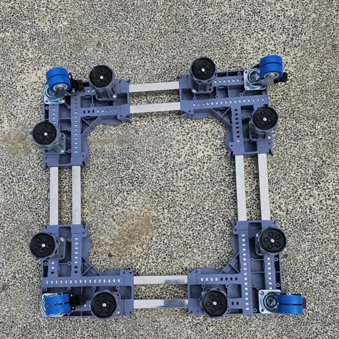 Heavy Duty Adjustable Stand for Washing Machine, Fridge, and Cooker with Wheels and 8 Support Legs