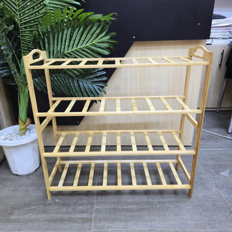 4 Layer Bamboo Shoe Rack Furniture Shoe Racks