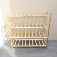 4 Layer Bamboo Shoe Rack Furniture Shoe Racks