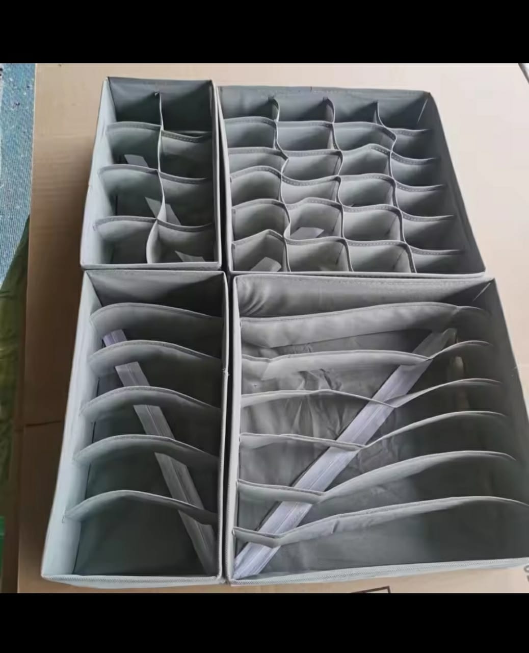 4 Pcs Underwear Drawer Organizer Set Bra, Socks & Lingerie Storage Dividers- Furaha Finds Kenya