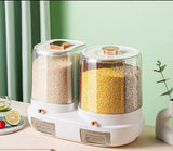 Rotatable Grain Storage Box with Sealed Compartments