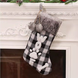 2pcs Christmas Décor Socks Set – Festive Hanging Stockings (37cm x 17cm)