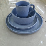 24pcs Ceramic Dinner Set – Plates, Bowls, Cups, and Side Plates