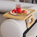 Foldable Wooden Sofa Armrest Tray Clip On Table For Couch Home & Garden Sofa Accessories