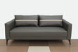 3 Seater and 2 Armchairs Modern Leather Sofa Set with Metal Legs