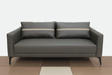 3 Seater and 2 Armchairs Modern Leather Sofa Set with Metal Legs