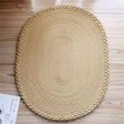 Handmade Jute & Rattan Oval Mat Tableware