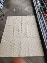 American Carpet in Cream, Beige, and Grey Modern Design