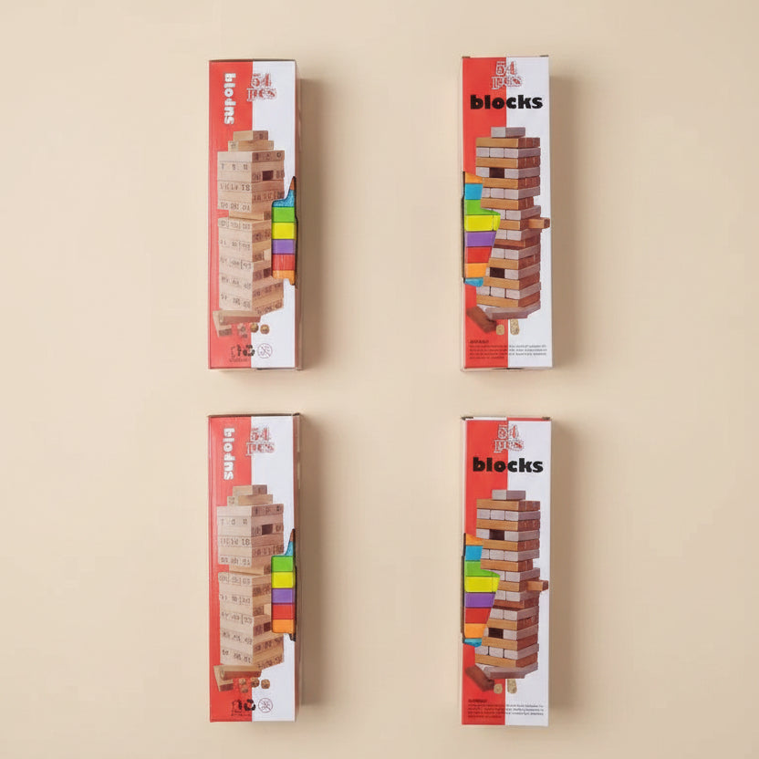 Wooden Stacking Blocks Game Games Dexterity Games