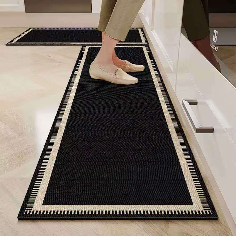2 Pc Rubber Bottom Anti-Slip Kitchen Mat Set Kitchen mat Rugs