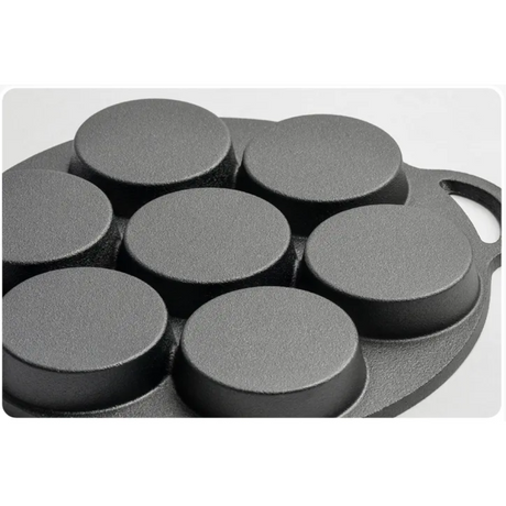 High Quality Die Cast Non Stick Induction 7 Slot Pancake & Cupcake Pan For Gas and Electric Cookers- Furaha Finds Kenya
