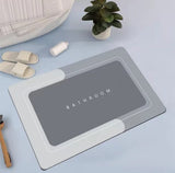 Large Absorbent Diatom Bathroom Mats 50x80cm with Rubber Bottom