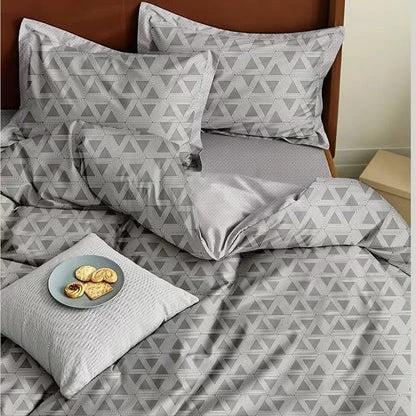 4pc Double Sided Luxurious Microfiber Duvet Cover Set Floral Edition 6x7 Duvet Covers