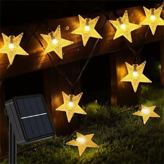 12M Solar Powered Outdoor Star Fairy Lights String lights String Lights