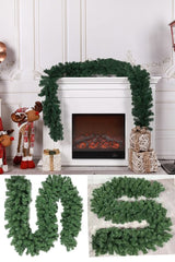 2.7M Green Plain Undecorated Christmas Garland – Flexible Pine Needle Garland