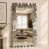 Luxury Structured Frame Decorative Mirror Mirror Mirrors