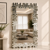 Luxury Structured Frame Decorative Mirror Mirror Mirrors