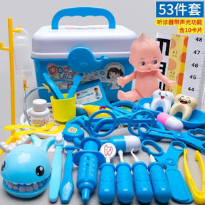 53-Piece Children Doctor Playset Educational Medical Toy Kit Baby & Kids Pretend Professions & Role Playing