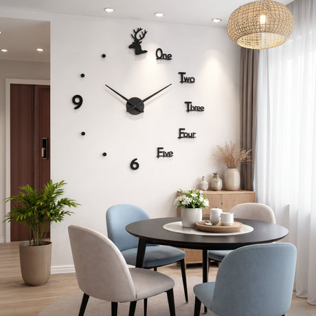 3D Roman Numeral Acrylic Mirror Wall Clock Home Decor Wall Clocks