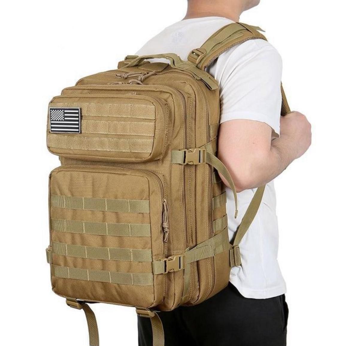 50L Outdoor Tactical Camping Backpack – Waterproof Oxford Bag L
