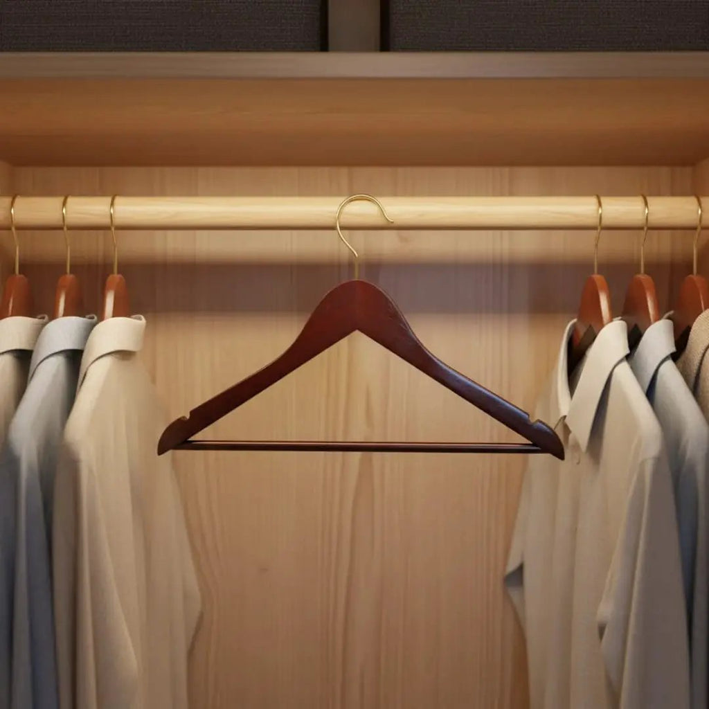 Wooden Hangers 5 Space Saving Small Closet Organizer Closet Organizer Hangers