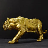 Gold Resin Tiger Statue Statue Sculptures & Statues