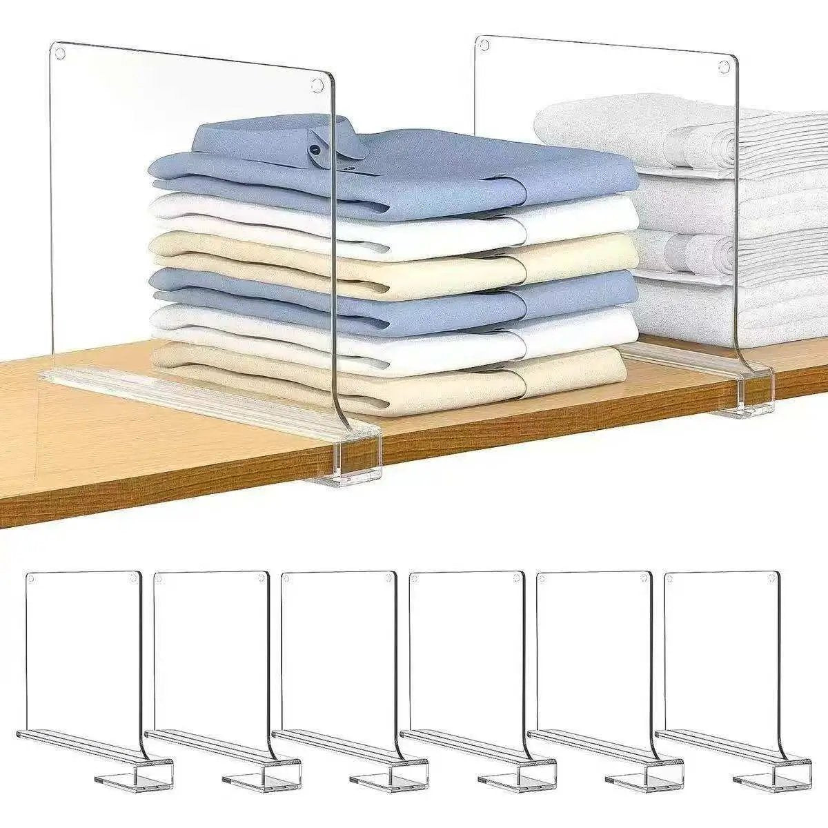 Acrylic Closet/Wardrobe Dividers(2 pc) Room Dividers