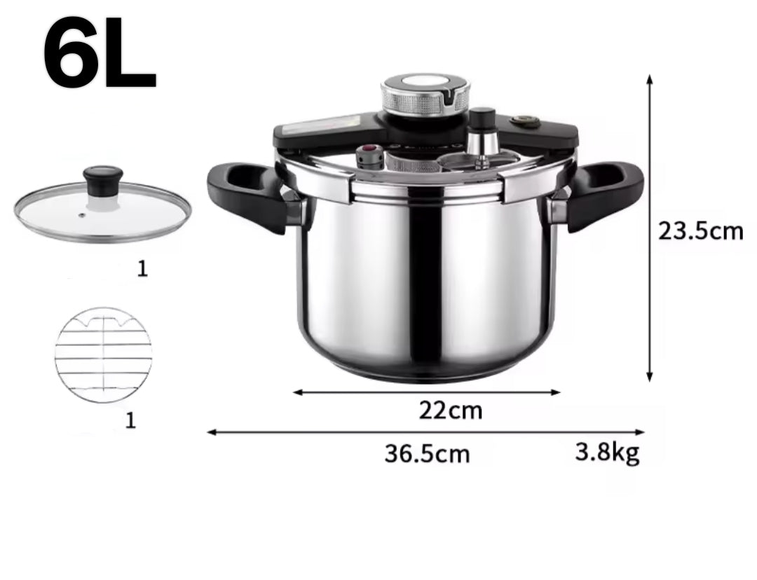 6 Litre Pressure Cooker Safe and Versatile with Nonstick Coating- Furaha Finds Kenya