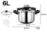 6 Litre Pressure Cooker Safe and Versatile with Nonstick Coating- Furaha Finds Kenya