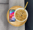 Round Bamboo Sofa Armrest Tray Armrest tray Sofa Accessories