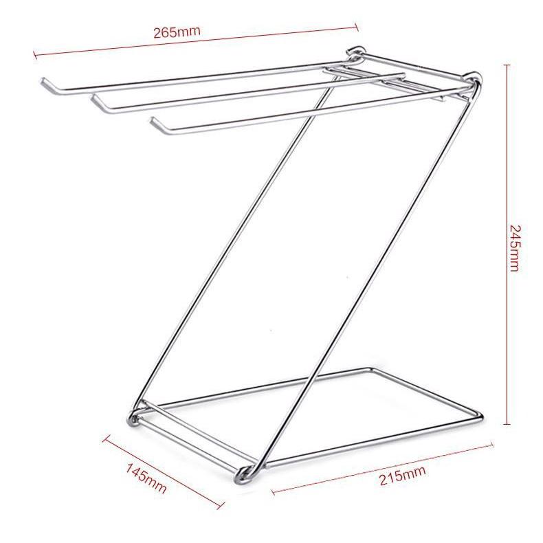 Stainless Steel Dish Cloth and Towel Rack for Kitchen Drying and Organization- Furaha Finds Kenya