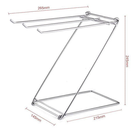 Stainless Steel Dish Cloth and Towel Rack for Kitchen Drying and Organization- Furaha Finds Kenya