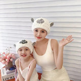 Microfiber Hair Drying Towel Wrap Cap with Bowknot Hair drying towel