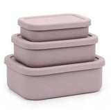Leak Proof Food Grade Silicone Lunch Box Set 3pcs