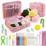 59Pcs Crochet Hook Set with Storage Bag Crochet set Crochet Hooks