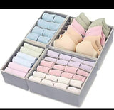 4 Pcs Underwear Drawer Organizer Set Bra, Socks & Lingerie Storage Dividers- Furaha Finds Kenya