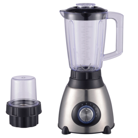 Nunix AK-500 Blender 1.5L Glass Jug, 500W, with Grinder Attachment.