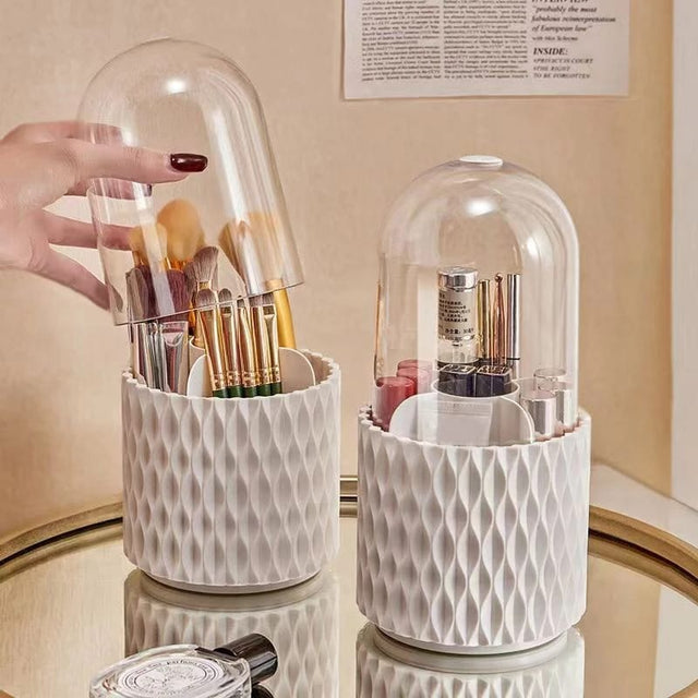 Multifunction 360° Rotating Organizer Holder for Makeup Brushes, Pens, and Desktop Storage